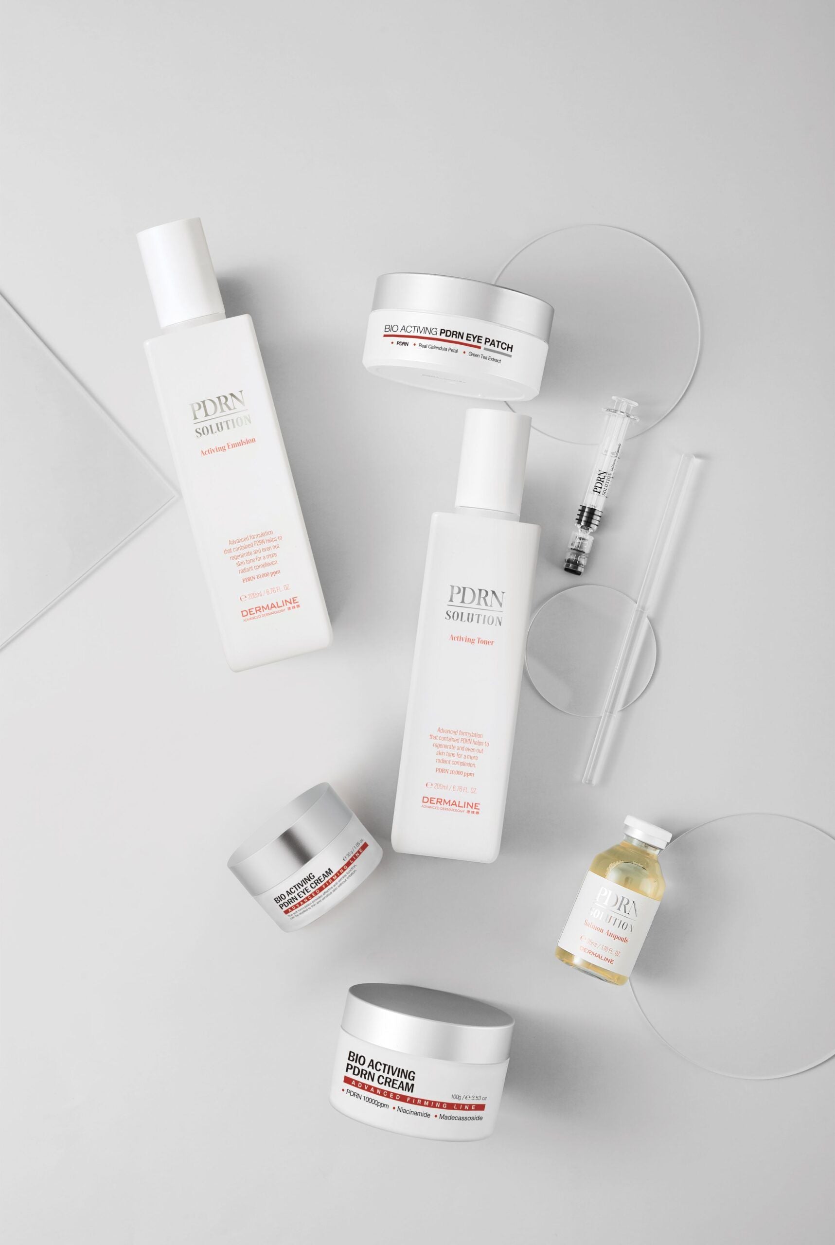DERMALINE PDRN SOLUTION  EMULSION dvigubo poveikio  emulsija (lengva kremo versija) odos regeneracijai, drėkinimui ir elastingumui, 200ml