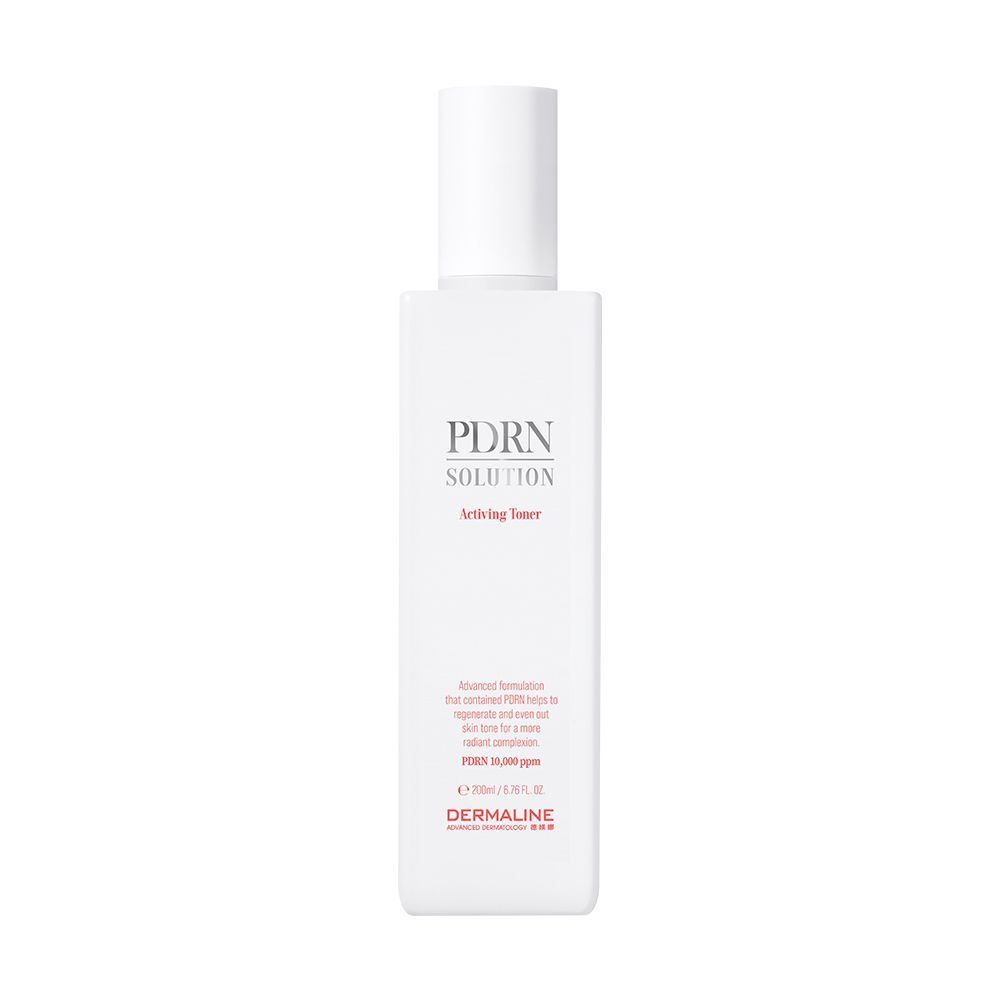 DERMALINE PDRN SOLUTION TONIC Dvigubo Poveikio, Šviesinantis Ir Odos Būklę Gerinantis Veido Tonikas, 200ml