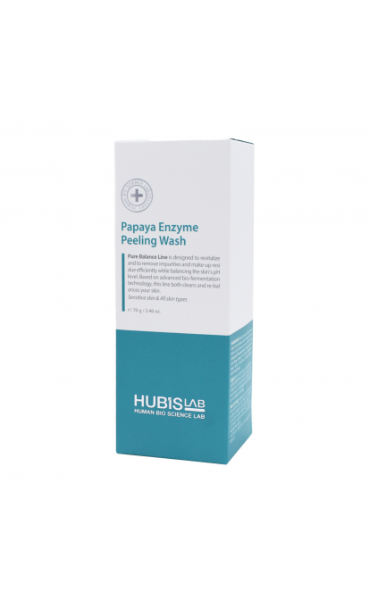 HUBISLAB PURE BALANCE VEIDO ŠVEITIKLIS SU PAPAJOS FERMENTAIS, 70 G