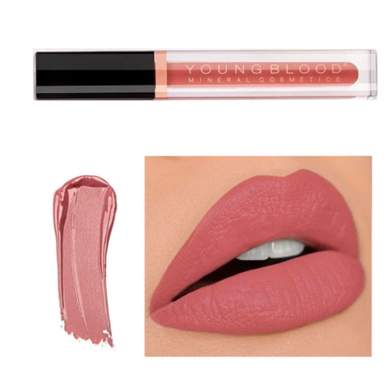 YOUNGBLOOD skysti matiniai lūpų dažai „Hydrating Liquid Lip Creme“