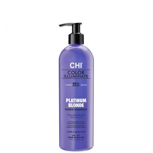 CHI IONIC COLOR ILLUMINATE spalvą atgaivinantis šampūnas – Platinum Blonde 355ml - DayGlowDayGlowDayGlow
