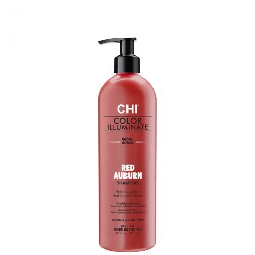 CHI IONIC COLOR ILLUMINATE spalvą atgaivinantis šampūnas – Red Auburn 355ml - DayGlowDayGlowDayGlow