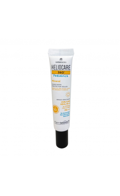 HELIOCARE 360 APSAUGA NUO SAULĖS SU MINERALINIAIS FILTRAIS VAIKAMS IR KŪDIKIAMS SPF50+, 5ML